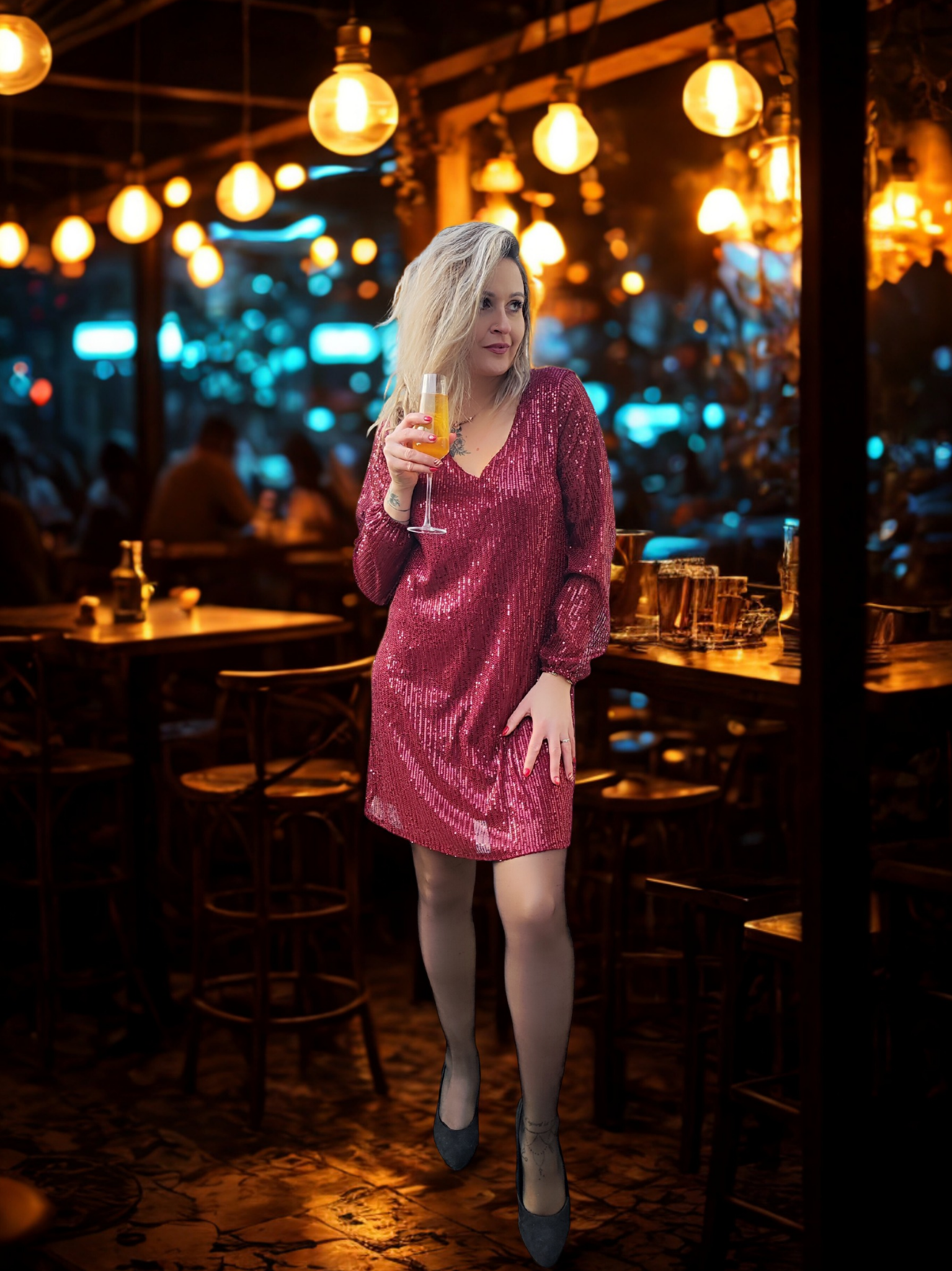 Robe sequins