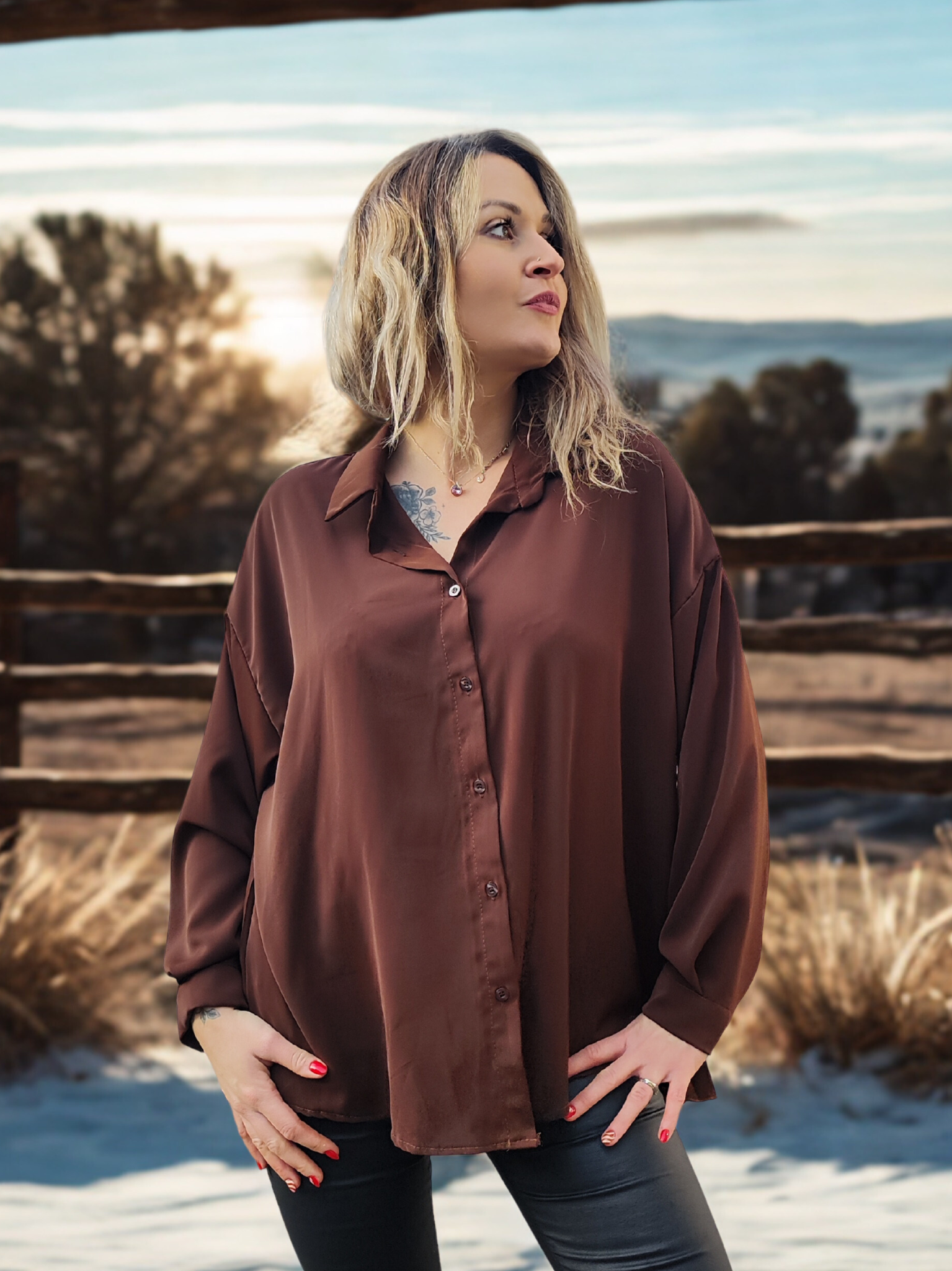 Chemise plissée