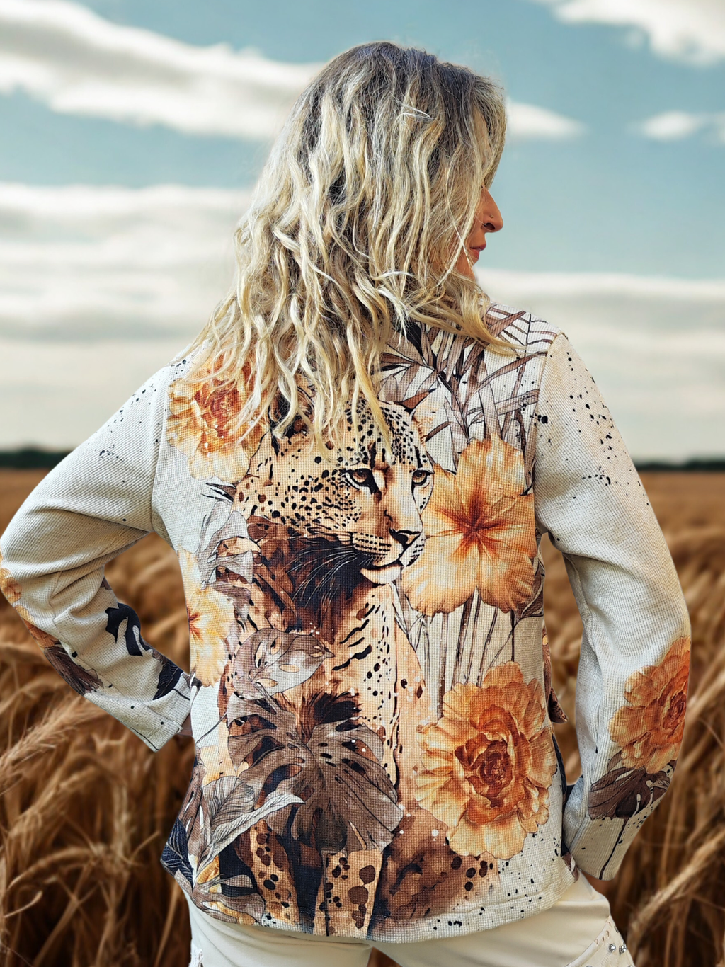 Veste fleurie