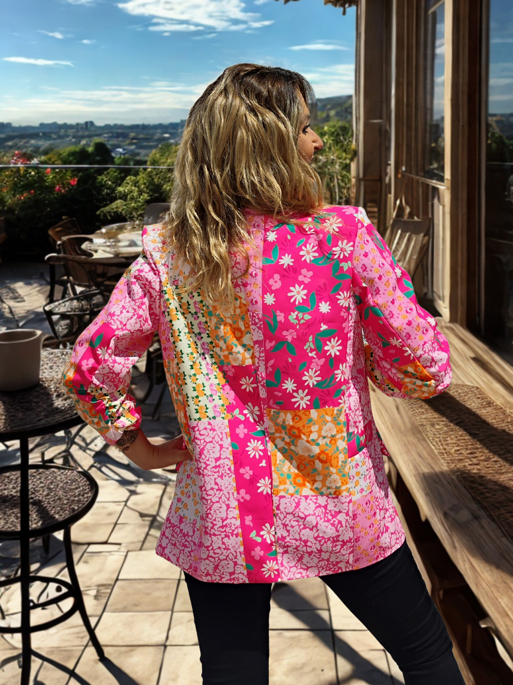 Veste fleurie
