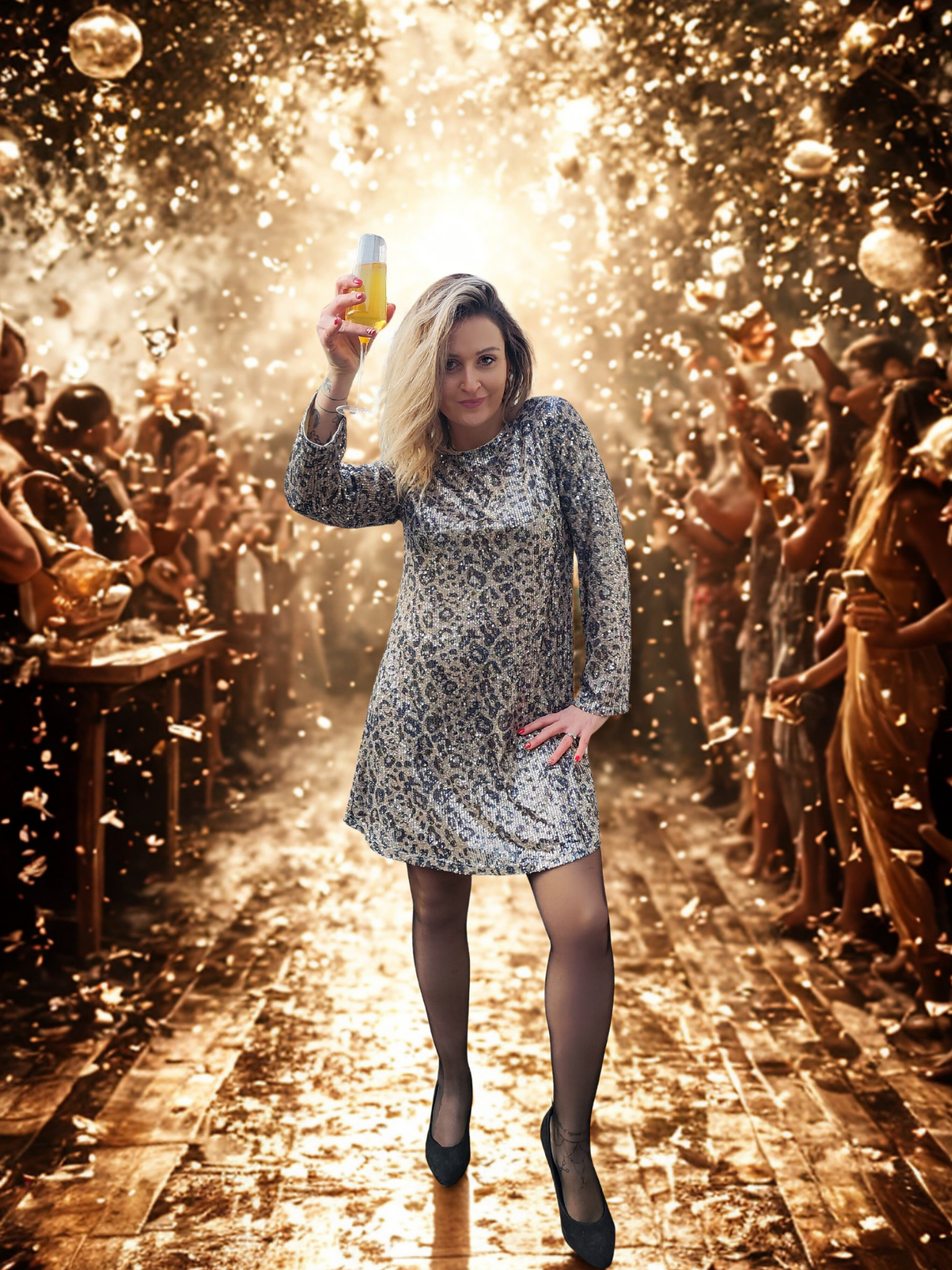 Robe sequins