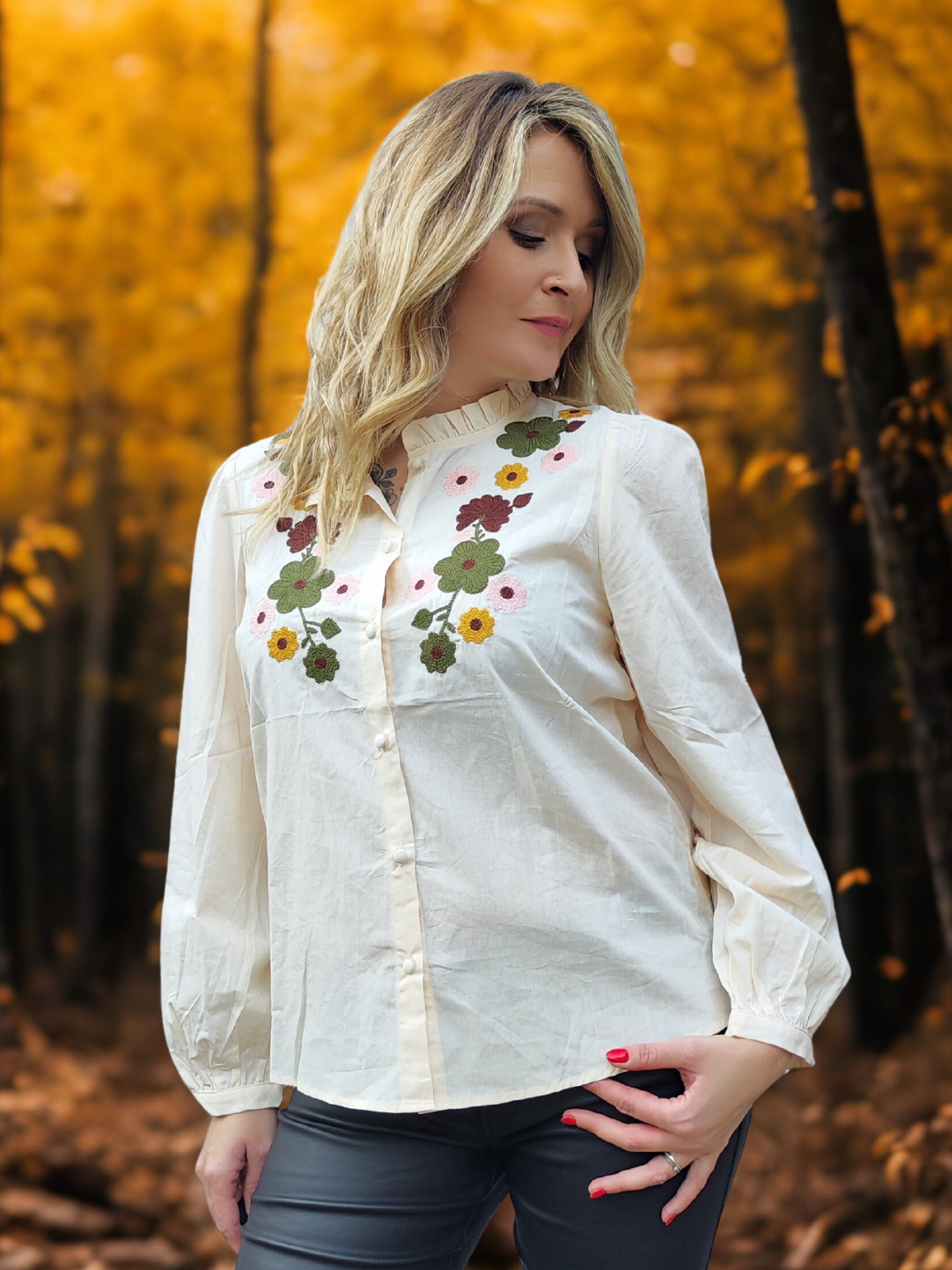 Chemise flowers