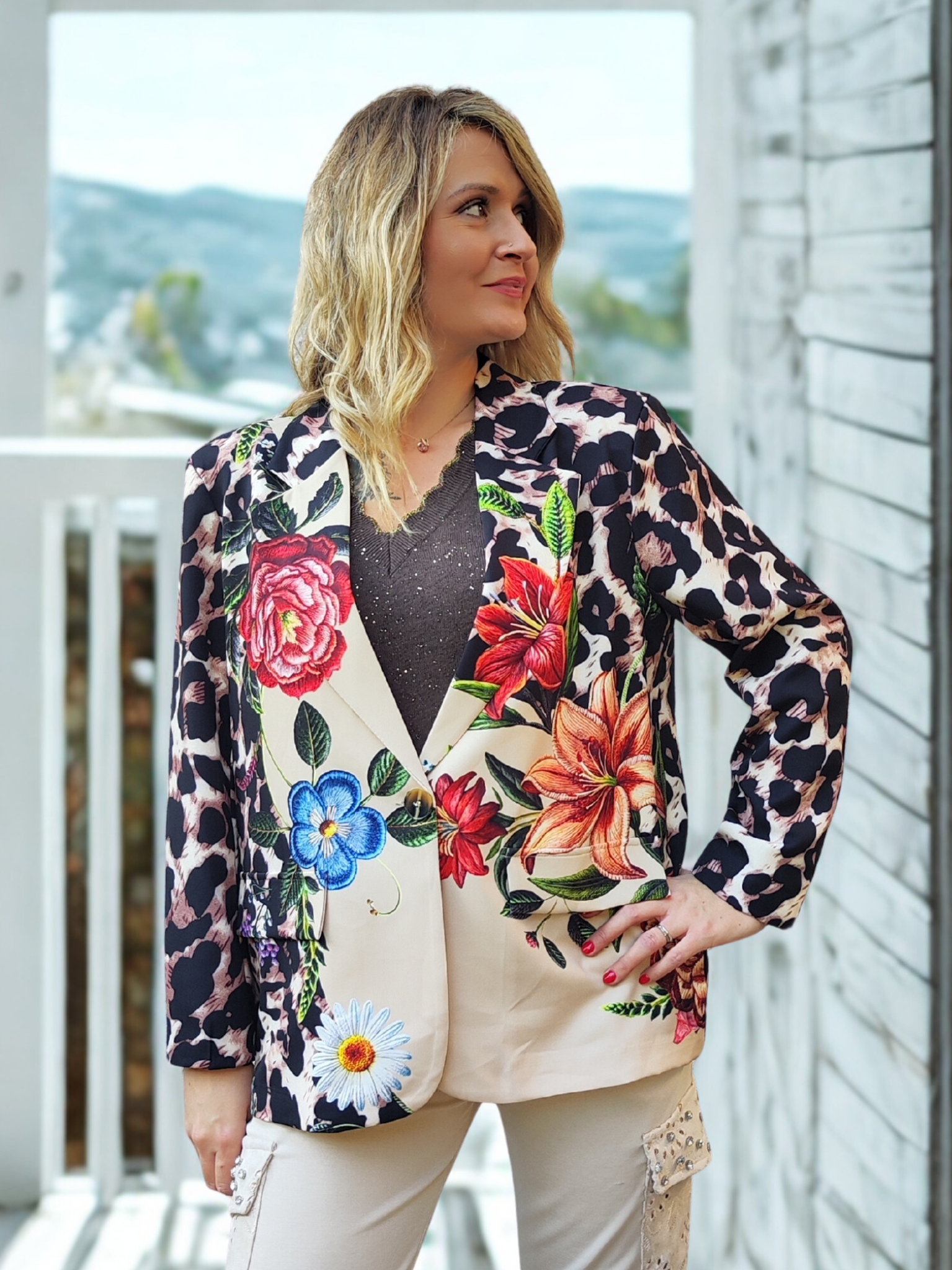 Veste color&flowers